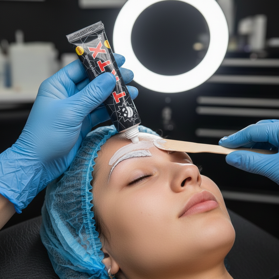 LA MEILLEURE CRÈME TKTX Noir pour TATOUAGE | épilation à la cire | FORAGE | MICROBLADING 🤩