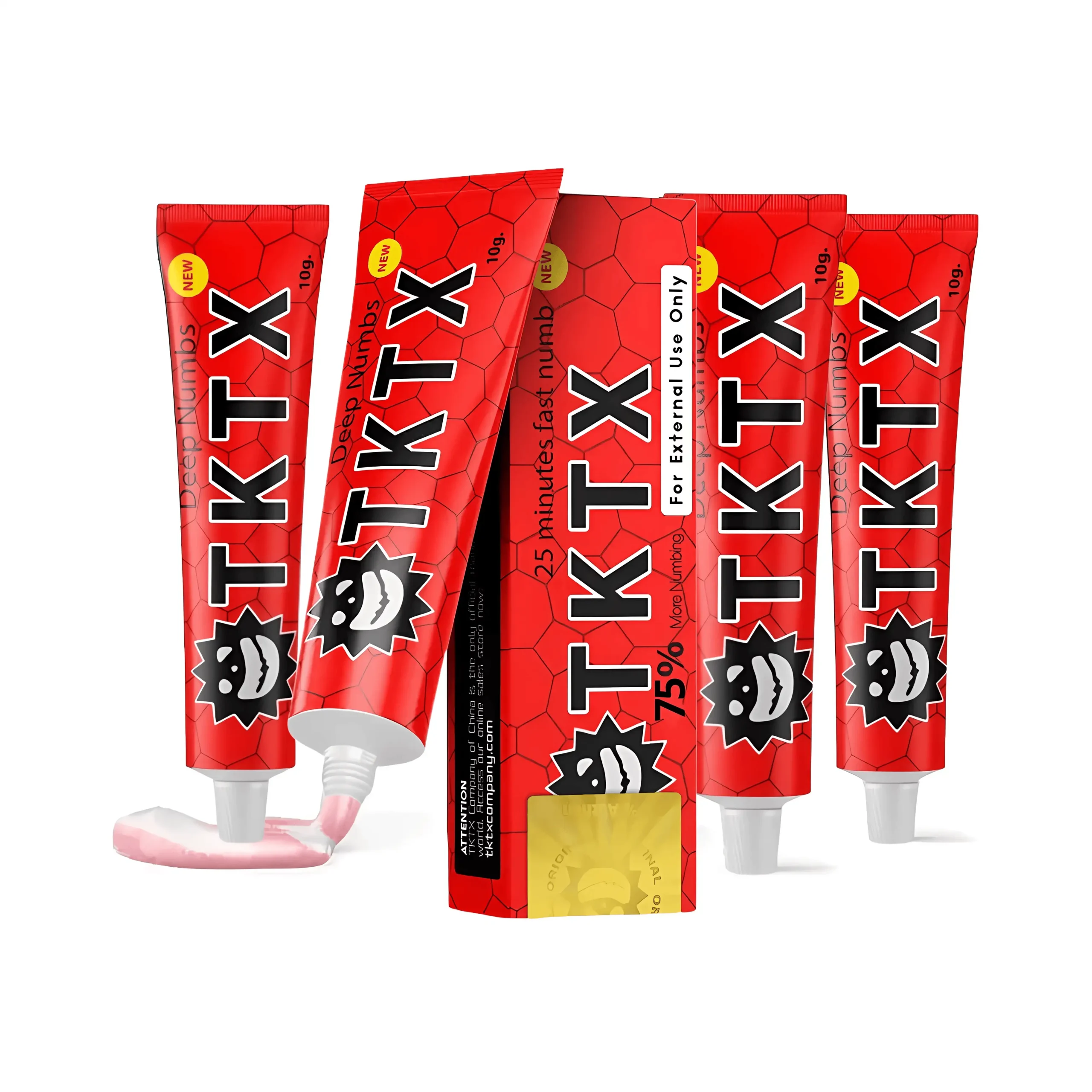 PACK 5 - TKTX RED 75% - Crème ANESTHÉSIQUE